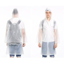 Wholesale Reusable Adult Women Foldable Fashionable Plastic EVA Waterproof Transparent Poncho Raincoat